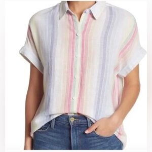 beachlunchlounge linen Button-Down Shirt